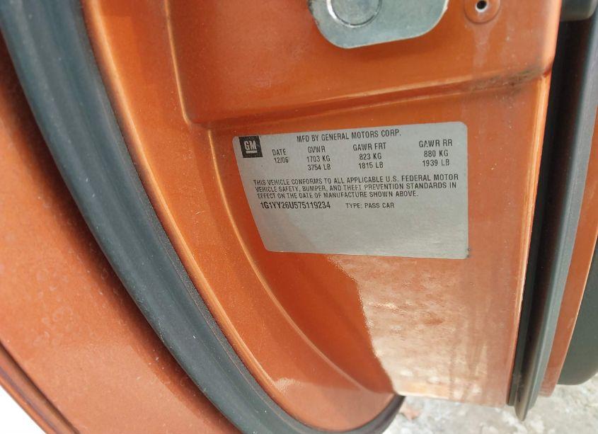 Photo 9 of 2007 Chevrolet Corvette (VIN 1G1YY26U575119234)