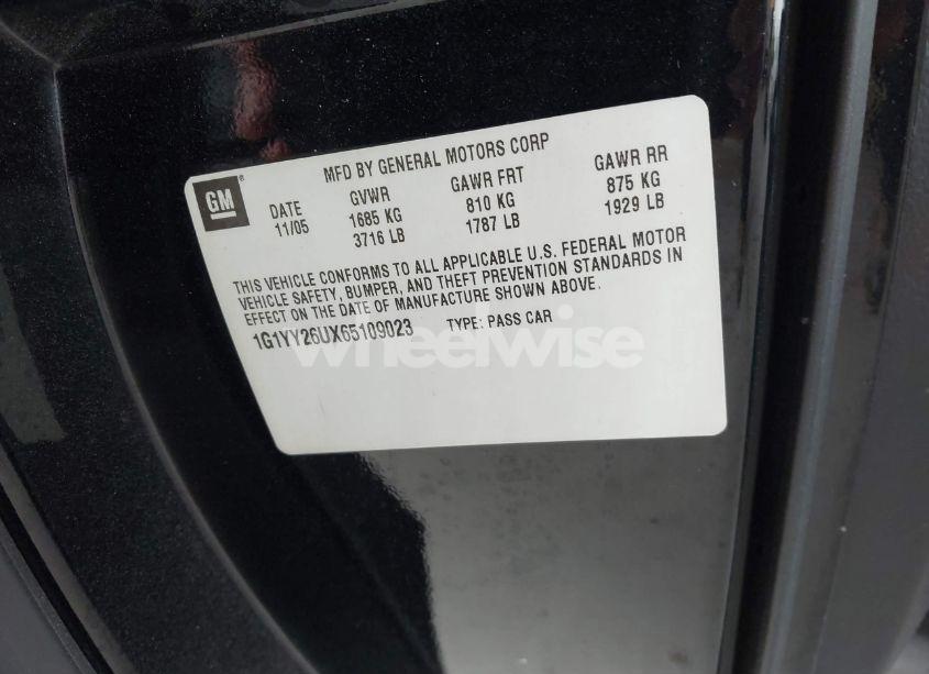 Photo 9 of 2006 Chevrolet Corvette N/A (VIN 1G1YY26UX65109023)