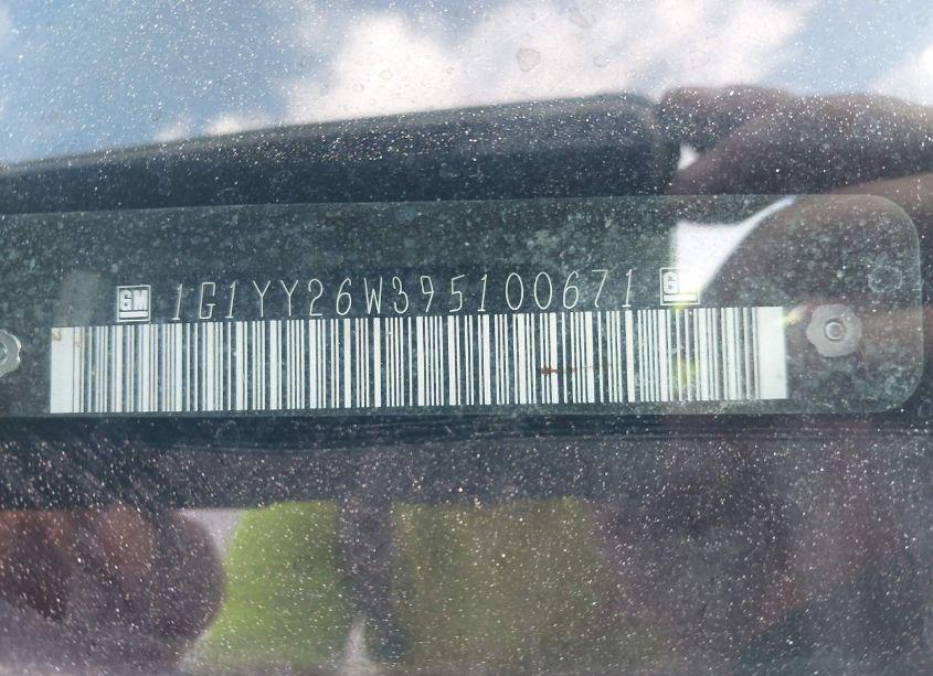 Photo 9 of 2009 Chevrolet Corvette (VIN 1G1YY26W395100671)