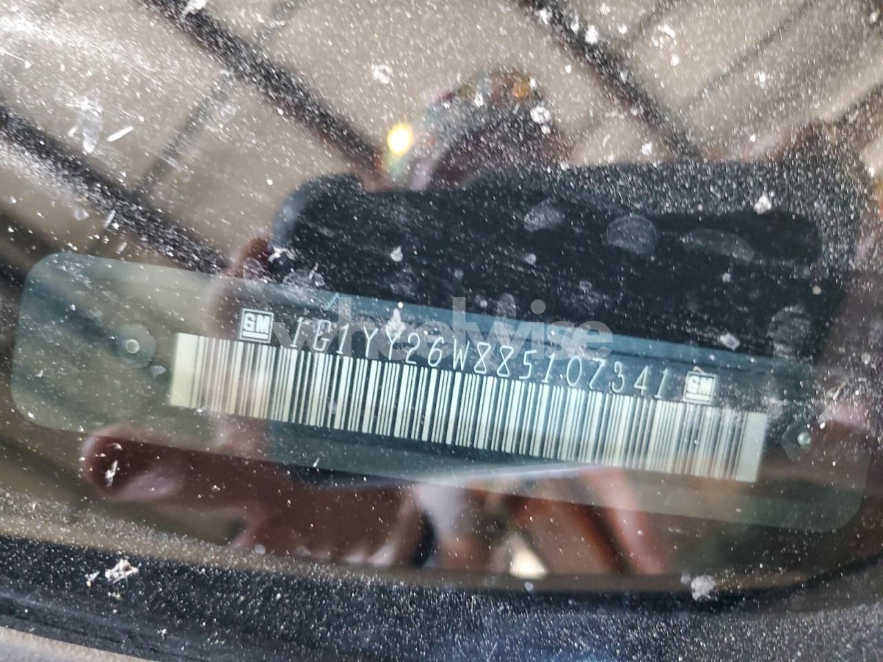 Photo 12 of 2008 CHEVROLET CORVETTE (VIN 1G1YY26W885107341)