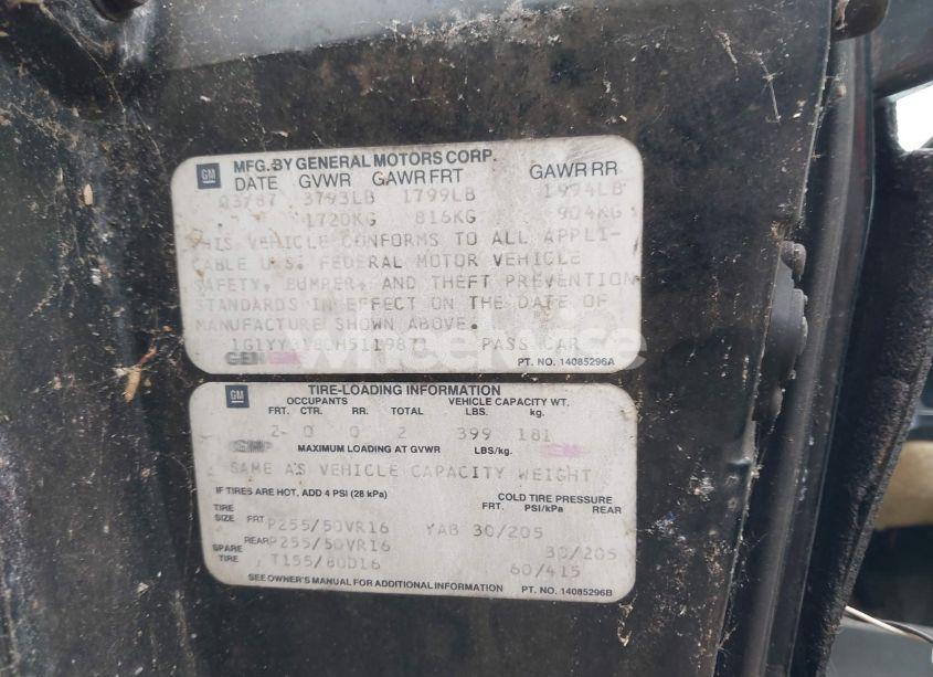 Photo 9 of 1987 Chevrolet Corvette (VIN 1G1YY3180H5119871)