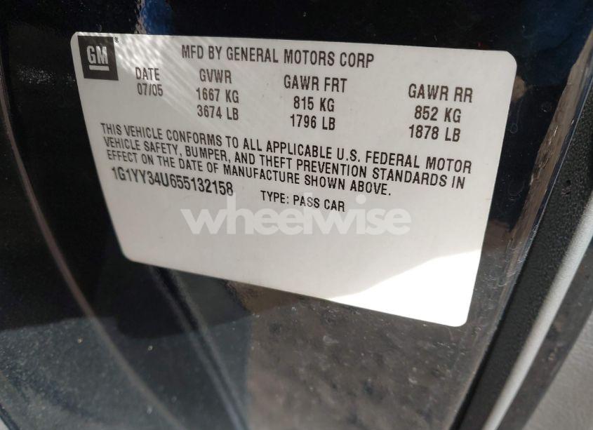 Photo 9 of 2005 Chevrolet Corvette N/A (VIN 1G1YY34U655132158)