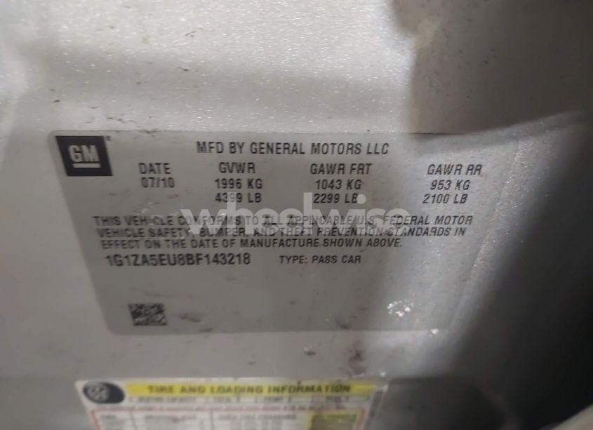 Photo 9 of 2011 Chevrolet Malibu LS (VIN 1G1ZA5EU8BF143218)