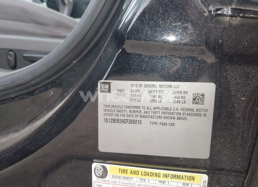 Photo 9 of 2012 Chevrolet Malibu LS (VIN 1G1ZB5E09CF268210)