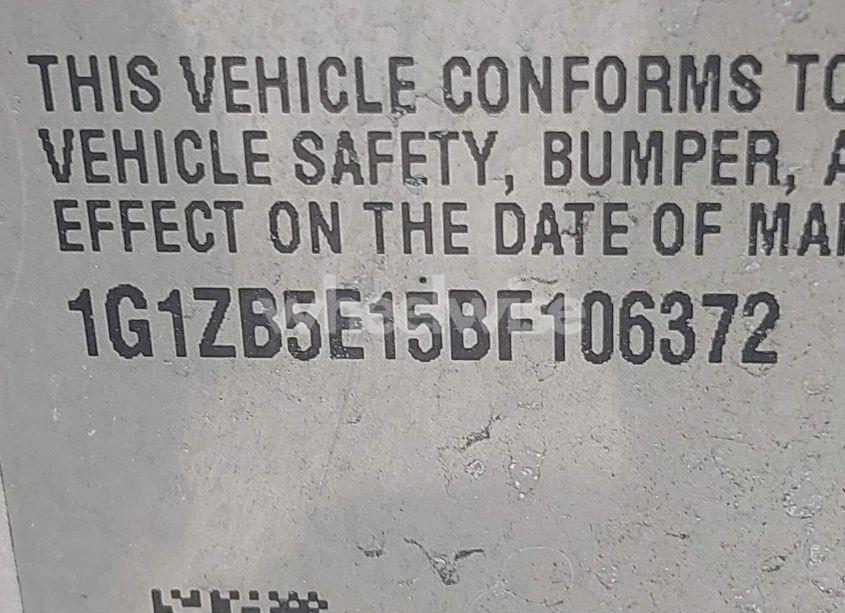 Photo 9 of 2011 Chevrolet Malibu LS (VIN 1G1ZB5E15BF106372)