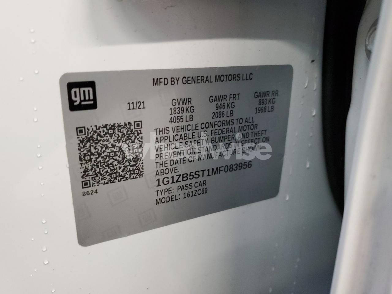 Photo 12 of 2021 CHEVROLET MALIBU LS N/A (VIN 1G1ZB5ST1MF083956)