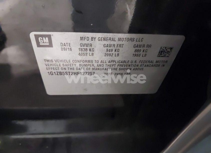 Photo 9 of 2017 Chevrolet Malibu LS (VIN 1G1ZB5ST2HF127257)