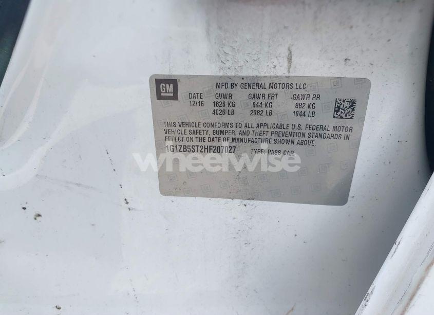 Photo 9 of 2017 Chevrolet Malibu LS (VIN 1G1ZB5ST2HF207027)