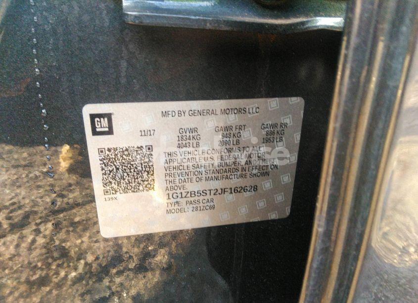 Photo 9 of 2018 Chevrolet Malibu 1LS (VIN 1G1ZB5ST2JF162628)