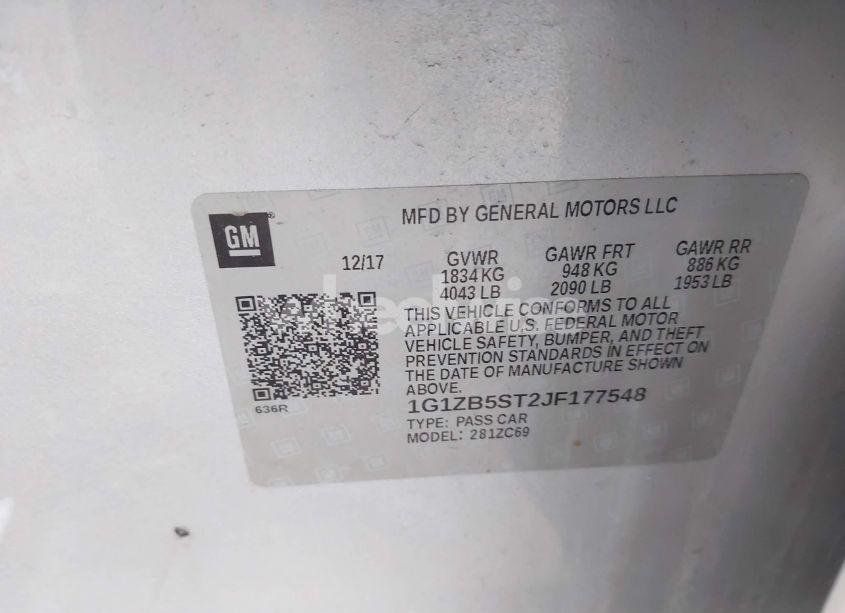 Photo 9 of 2018 Chevrolet Malibu 1LS (VIN 1G1ZB5ST2JF177548)