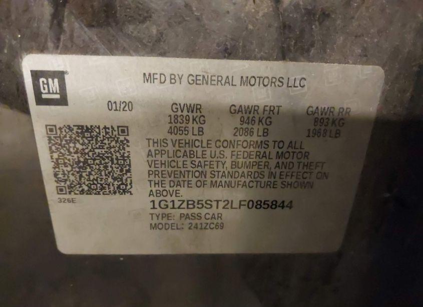 Photo 9 of 2020 Chevrolet Malibu FWD LS (VIN 1G1ZB5ST2LF085844)