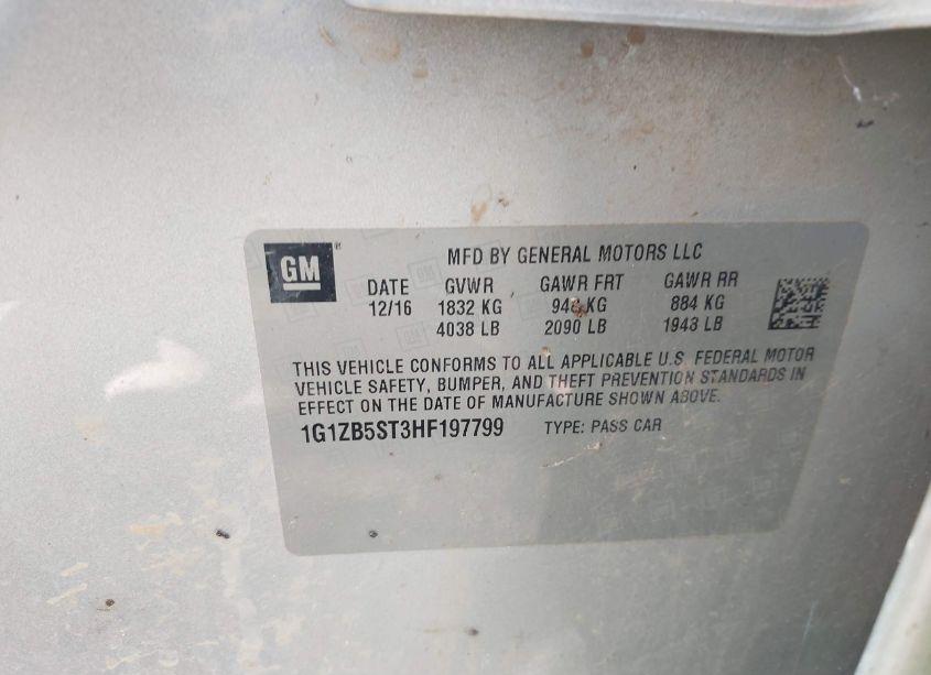 Photo 9 of 2017 Chevrolet Malibu LS (VIN 1G1ZB5ST3HF197799)