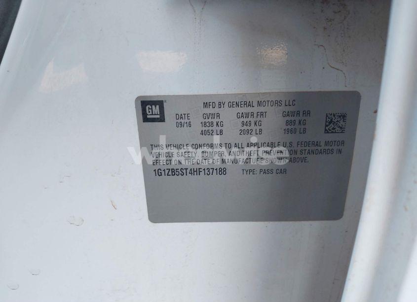 Photo 9 of 2017 Chevrolet Malibu LS (VIN 1G1ZB5ST4HF137188)