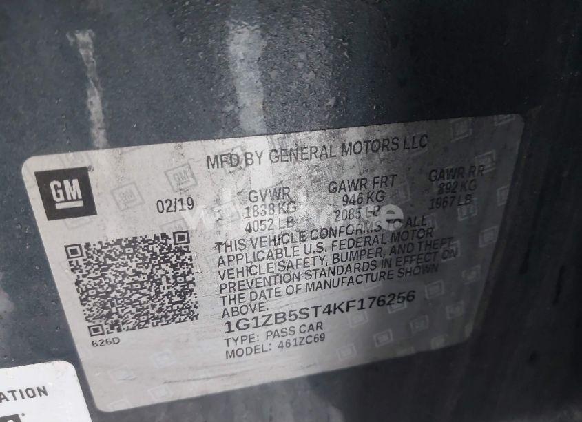 Photo 9 of 2019 Chevrolet Malibu 1LS (VIN 1G1ZB5ST4KF176256)