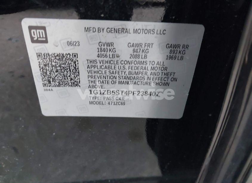Photo 9 of 2023 Chevrolet Malibu LS (VIN 1G1ZB5ST4PF238407)