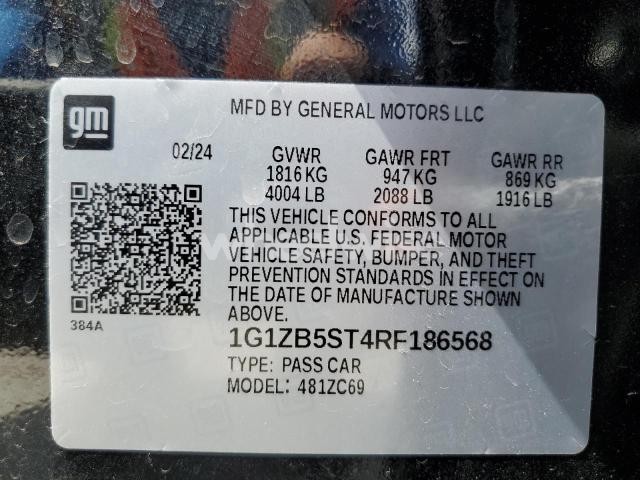 Photo 8 of 2024 CHEVROLET MALIBU LS (VIN 1G1ZB5ST4RF186568)