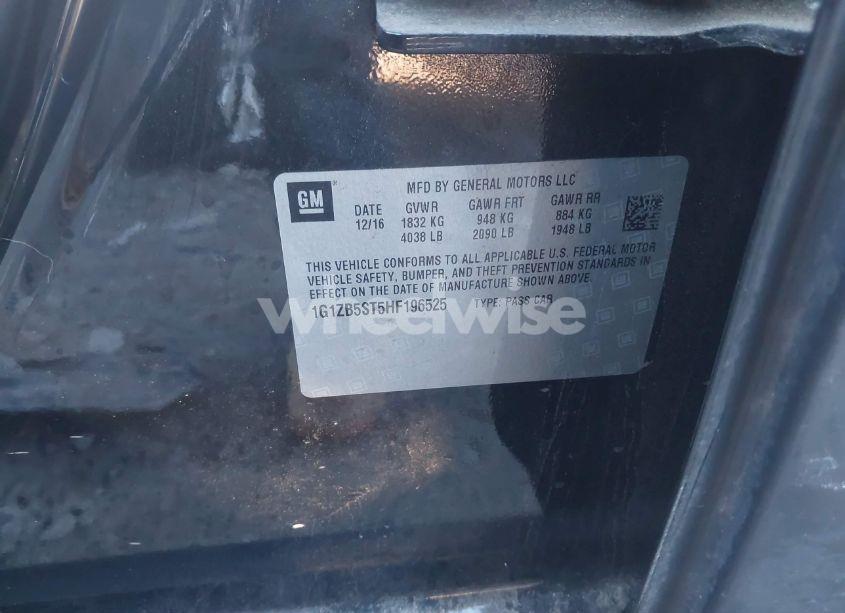 Photo 9 of 2017 Chevrolet Malibu LS (VIN 1G1ZB5ST5HF196525)