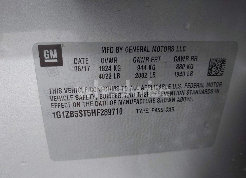 Photo 9 of 2017 Chevrolet Malibu LS (VIN 1G1ZB5ST5HF289710)