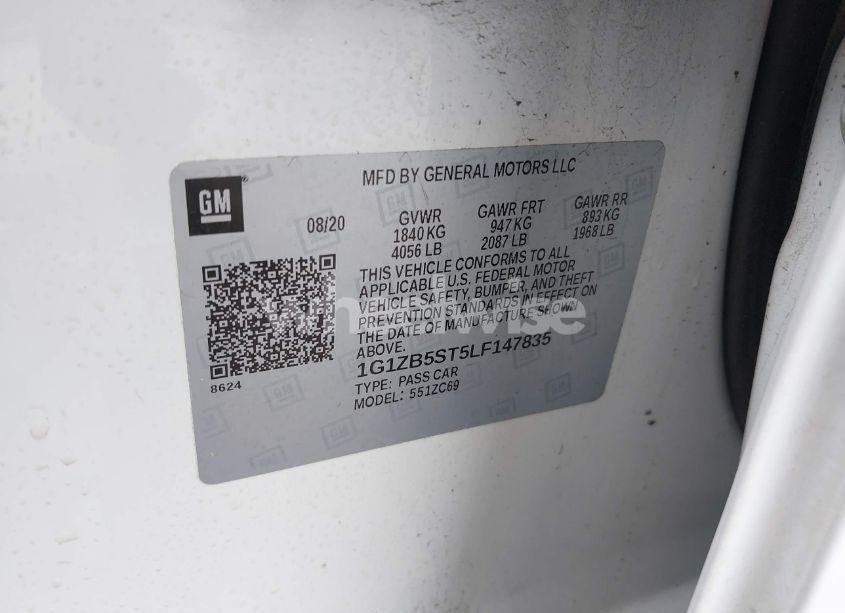 Photo 9 of 2020 Chevrolet Malibu FWD LS (VIN 1G1ZB5ST5LF147835)