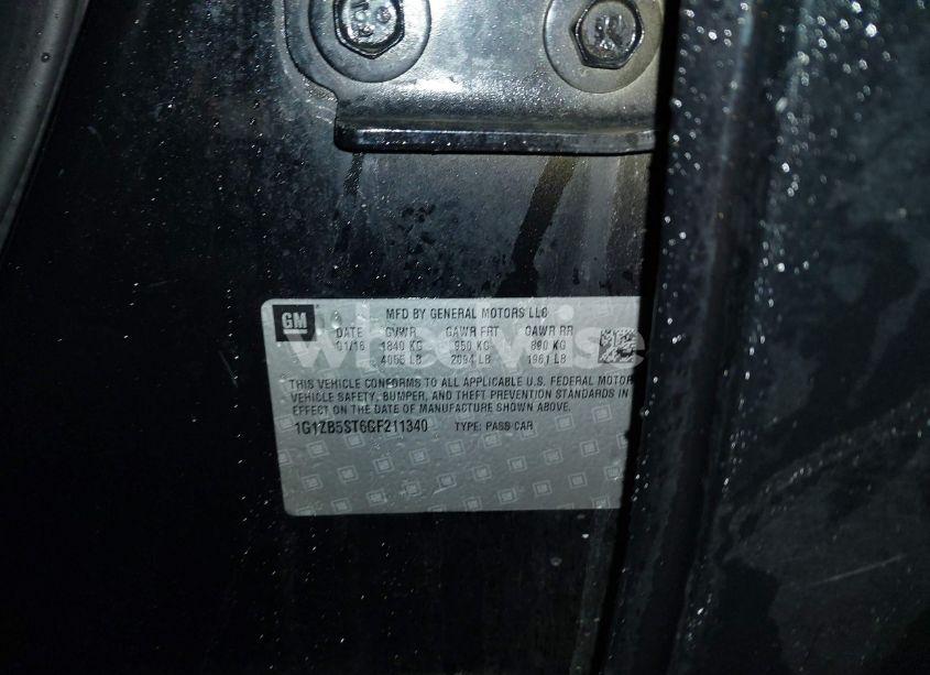 Photo 9 of 2016 Chevrolet Malibu LS (VIN 1G1ZB5ST6GF211340)
