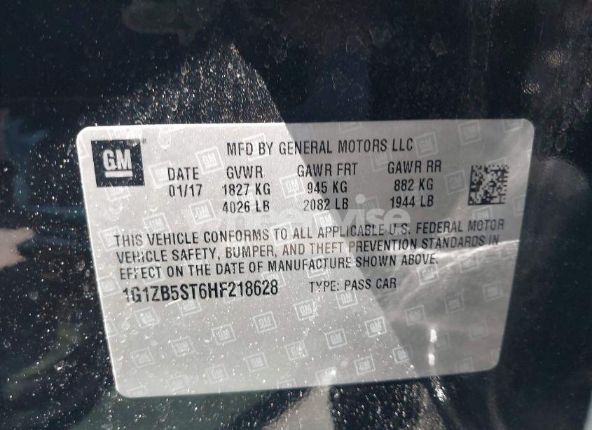 Photo 9 of 2017 Chevrolet Malibu LS (VIN 1G1ZB5ST6HF218628)