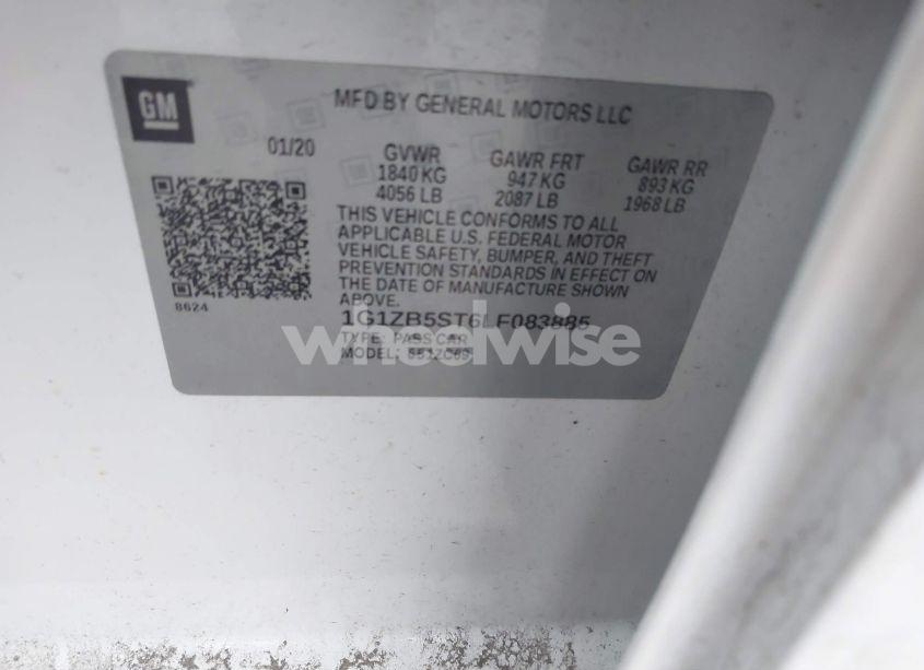 Photo 9 of 2020 Chevrolet Malibu FWD LS (VIN 1G1ZB5ST6LF083885)