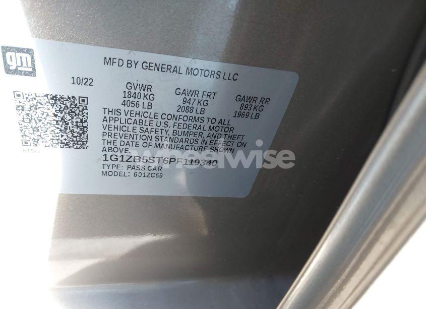 Photo 9 of 2023 Chevrolet Malibu LS (VIN 1G1ZB5ST6PF119340)