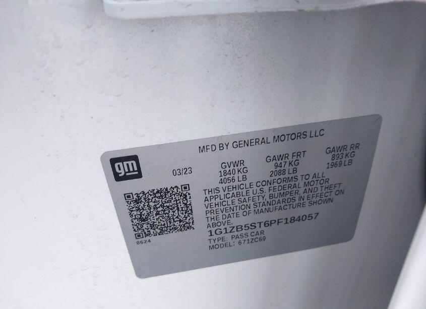 Photo 9 of 2023 Chevrolet Malibu FWD LS (VIN 1G1ZB5ST6PF184057)