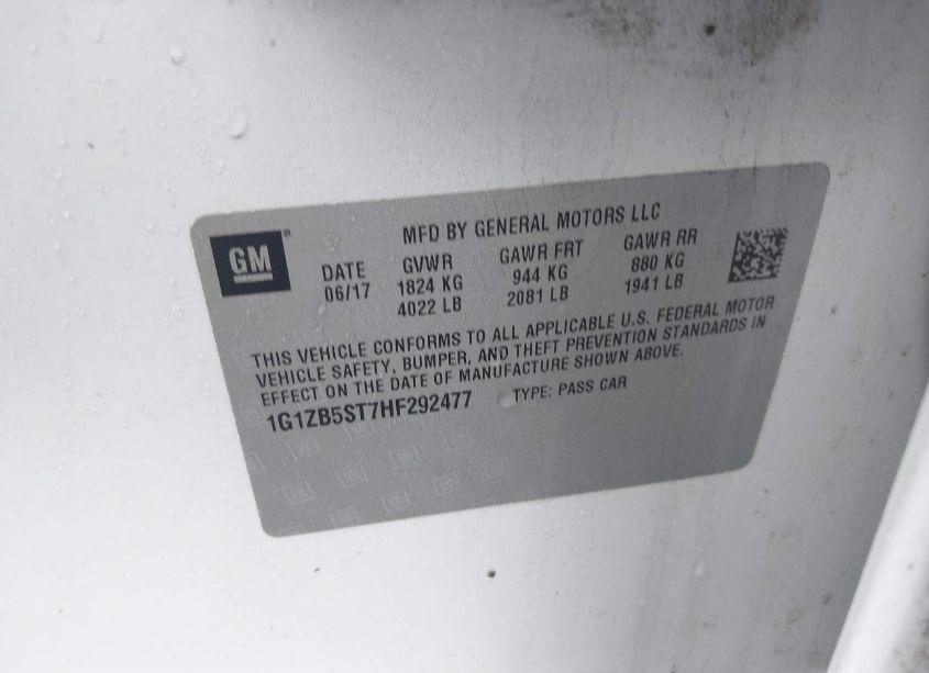 Photo 9 of 2017 Chevrolet Malibu LS (VIN 1G1ZB5ST7HF292477)