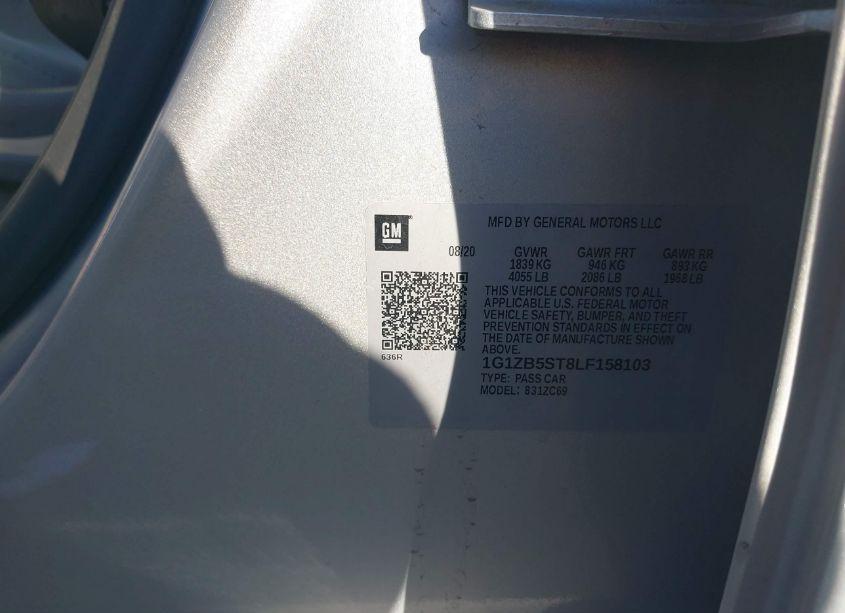 Photo 9 of 2020 Chevrolet Malibu FWD LS (VIN 1G1ZB5ST8LF158103)