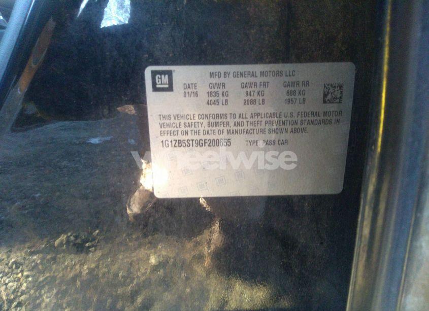 Photo 9 of 2016 Chevrolet Malibu LS (VIN 1G1ZB5ST9GF200655)