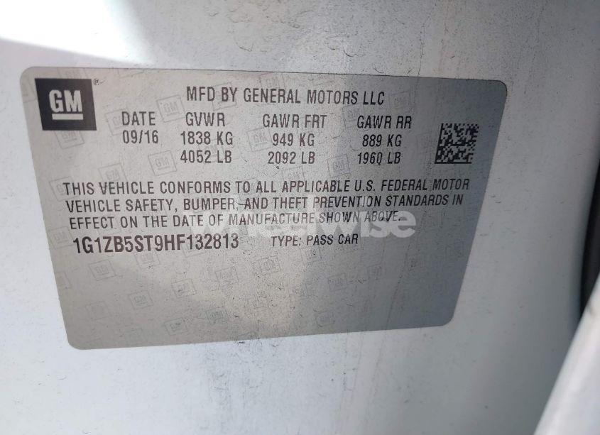 Photo 9 of 2017 Chevrolet Malibu LS (VIN 1G1ZB5ST9HF132813)