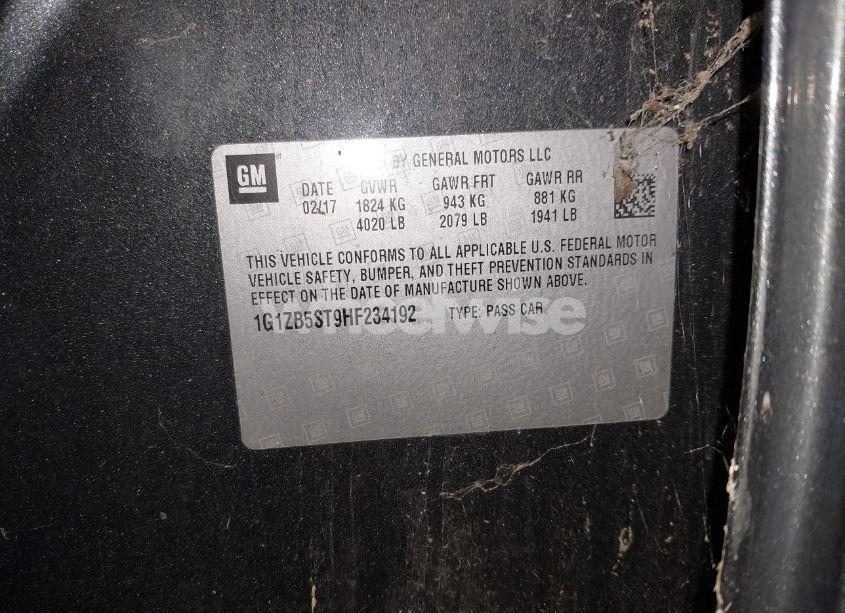 Photo 9 of 2017 Chevrolet Malibu LS (VIN 1G1ZB5ST9HF234192)