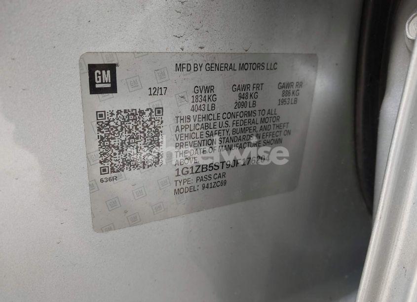 Photo 9 of 2018 Chevrolet Malibu 1LS (VIN 1G1ZB5ST9JF176204)