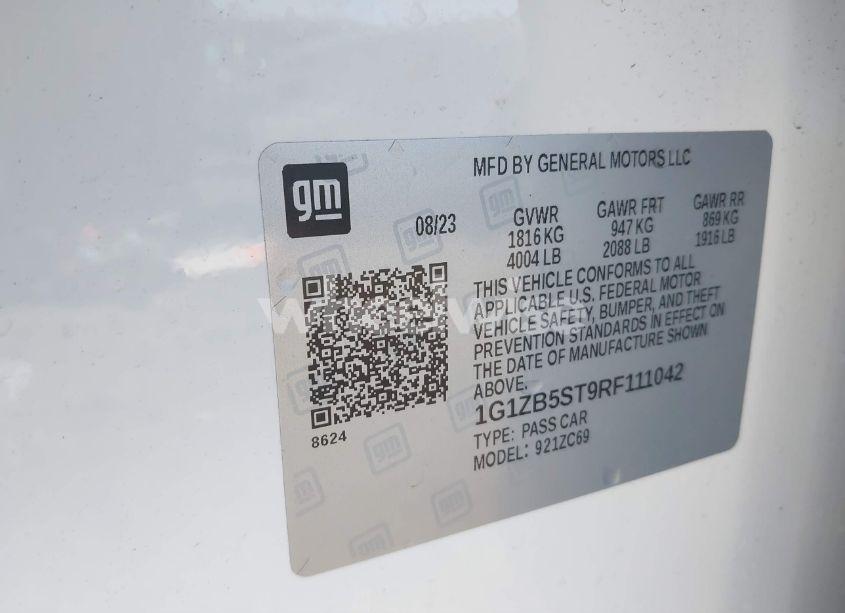 Photo 9 of 2024 Chevrolet Malibu FWD LS (VIN 1G1ZB5ST9RF111042)