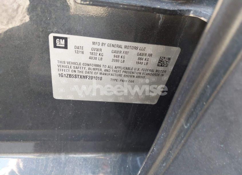 Photo 9 of 2017 Chevrolet Malibu LS (VIN 1G1ZB5STXHF201010)