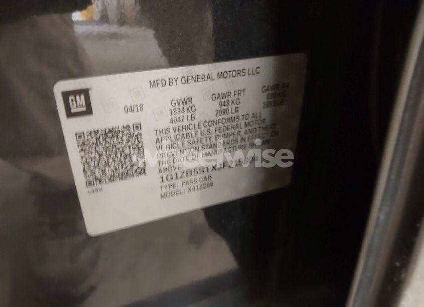 Photo 9 of 2018 Chevrolet Malibu 1LS (VIN 1G1ZB5STXJF215804)