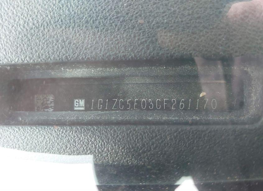 Photo 9 of 2012 Chevrolet Malibu 1LT (VIN 1G1ZC5E03CF261170)