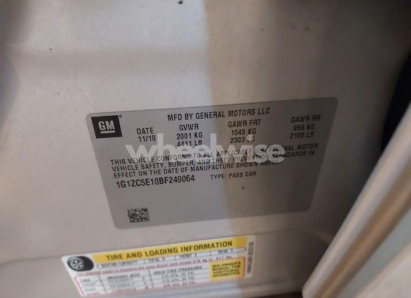 Photo 9 of 2011 Chevrolet Malibu 1LT (VIN 1G1ZC5E10BF249064)
