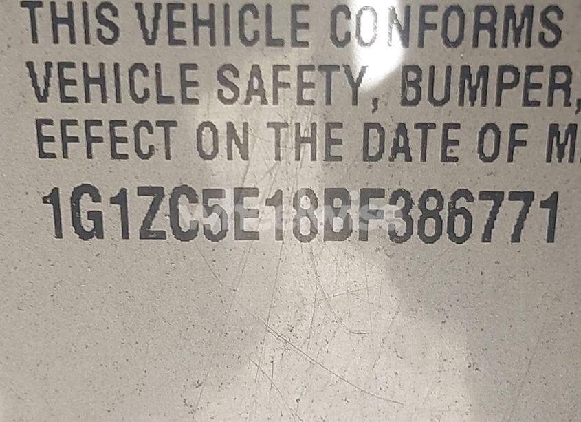 Photo 8 of 2011 Chevrolet Malibu 1LT (VIN 1G1ZC5E18BF386771)