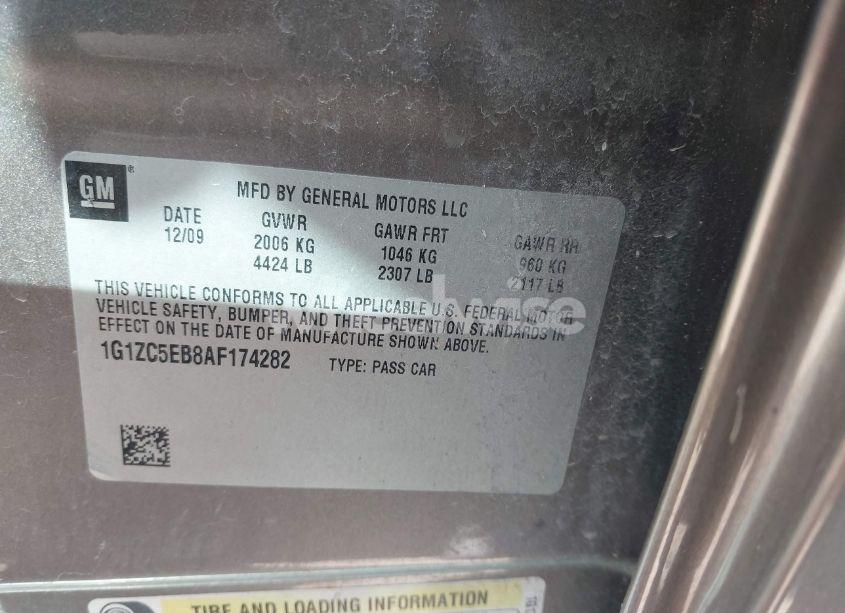 Photo 9 of 2010 Chevrolet Malibu LT (VIN 1G1ZC5EB8AF174282)