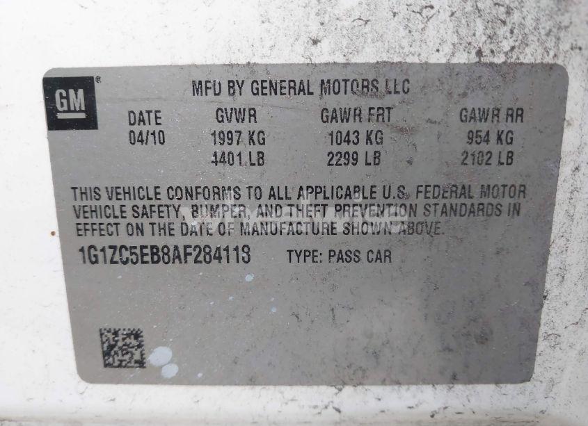 Photo 9 of 2010 Chevrolet Malibu LT (VIN 1G1ZC5EB8AF284118)