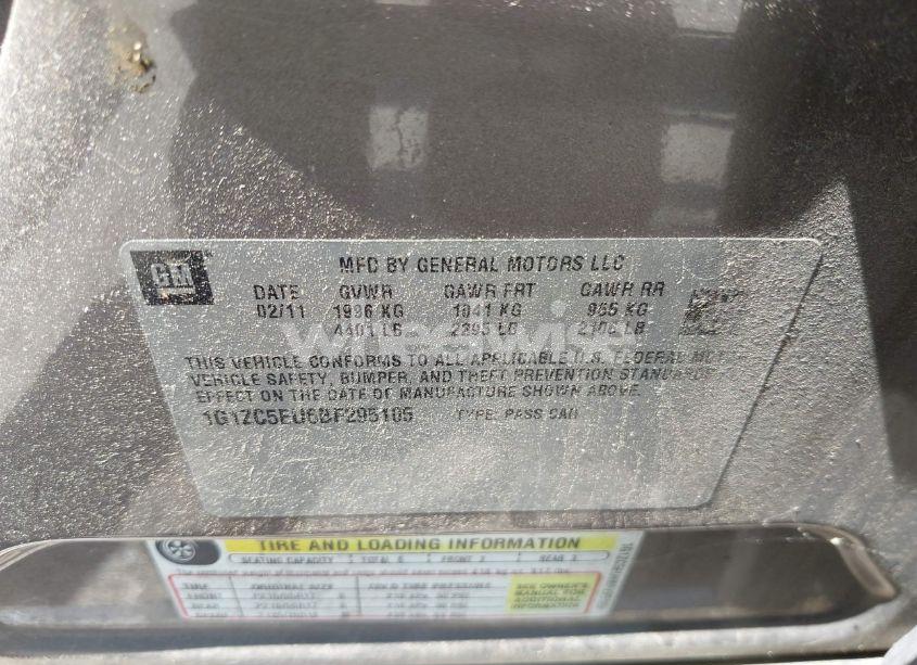 Photo 9 of 2011 Chevrolet Malibu 1LT (VIN 1G1ZC5EU6BF295105)