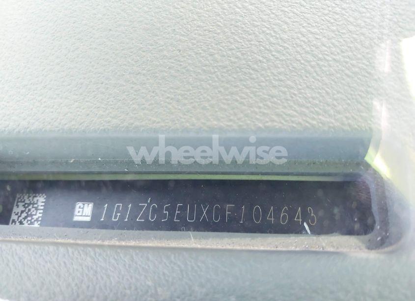 Photo 12 of 2012 Chevrolet Malibu 1LT (VIN 1G1ZC5EUXCF104643)