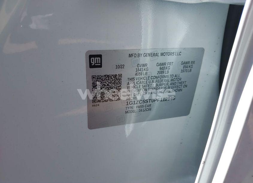 Photo 9 of 2023 Chevrolet Malibu FWD 1FL (VIN 1G1ZC5ST0PF112946)
