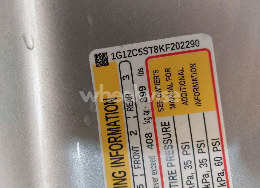 Photo 9 of 2019 Chevrolet Malibu 1FL (VIN 1G1ZC5ST8KF202290)