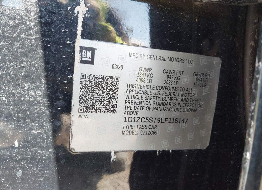 Photo 9 of 2020 Chevrolet Malibu FWD 1FL (VIN 1G1ZC5ST9LF116147)