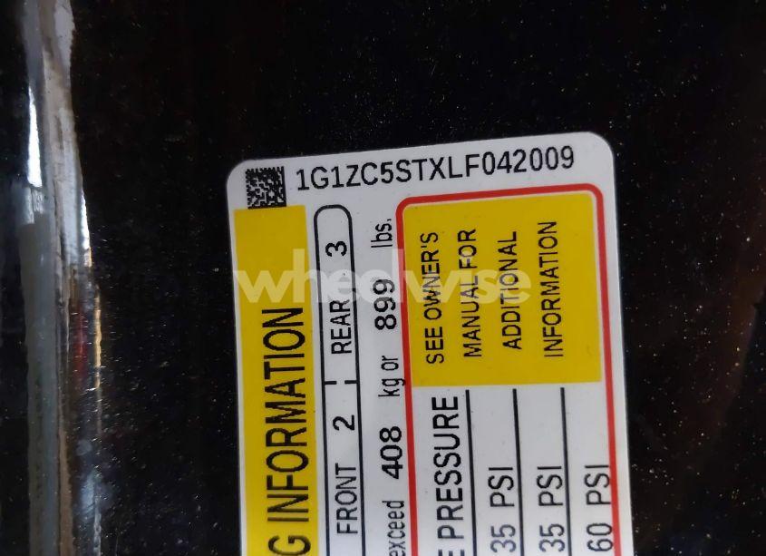 Photo 9 of 2020 Chevrolet Malibu FWD 1FL (VIN 1G1ZC5STXLF042009)