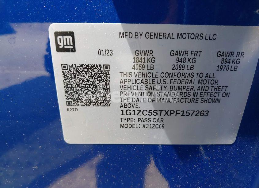 Photo 9 of 2023 Chevrolet Malibu FWD 1FL (VIN 1G1ZC5STXPF157263)