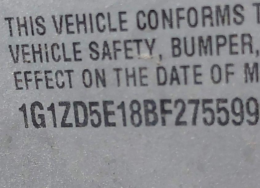 Photo 9 of 2011 Chevrolet Malibu 2LT (VIN 1G1ZD5E18BF275599)